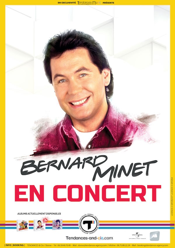 Affiche Bernard Minet en concert - Un spectacle Tendances & Cie